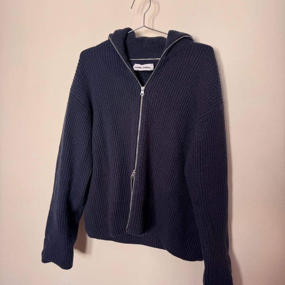 Samsoe Samsoe ribbed zip cardigan
